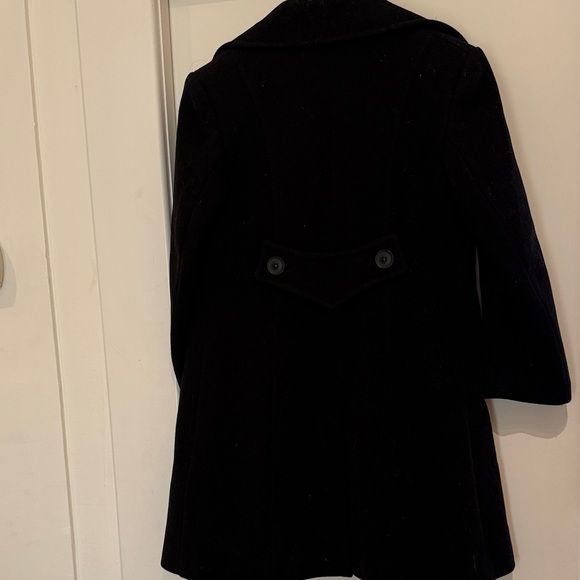 Preston & York Elegant Black Wood Pea Coat - Picture 6 of 7
